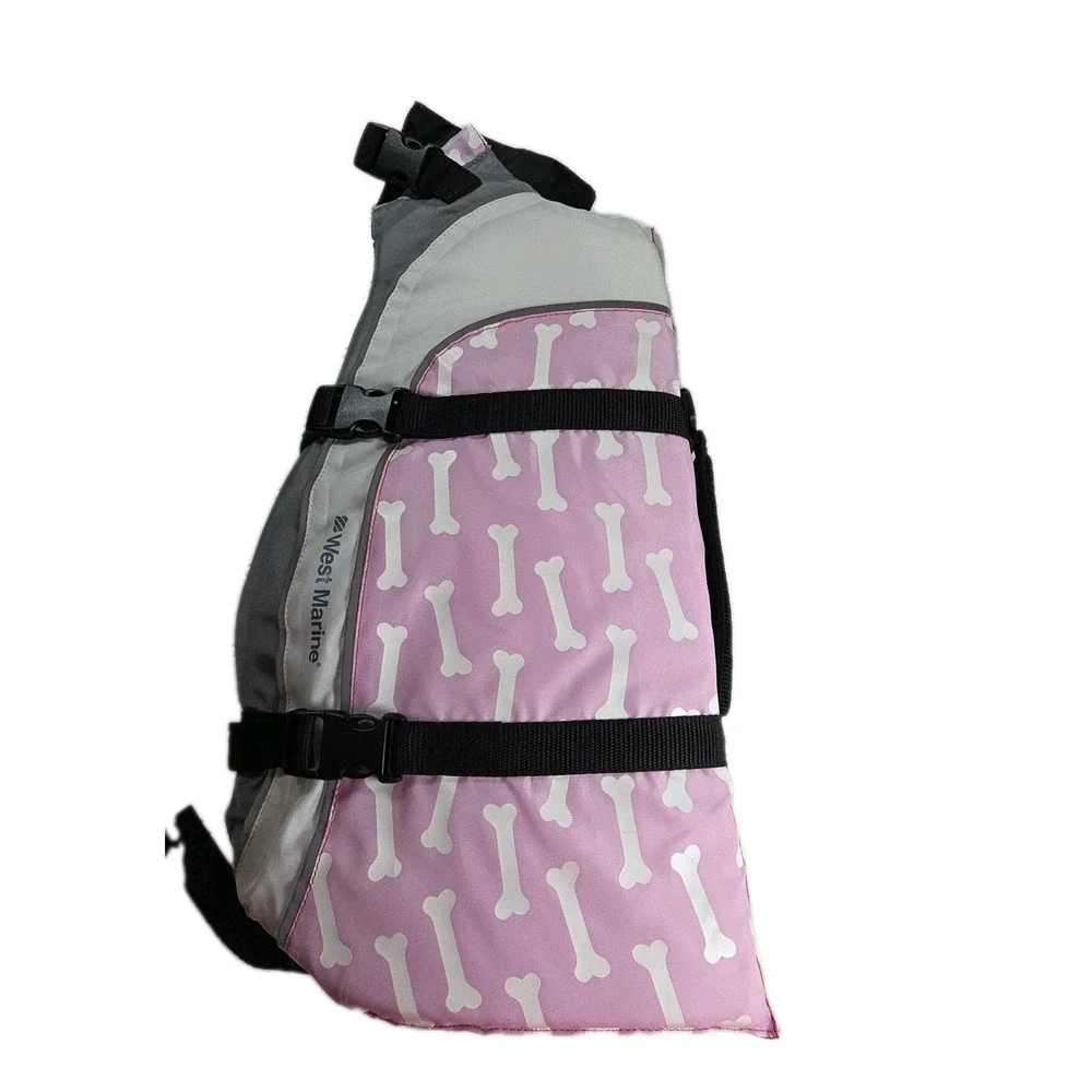 Pet Vest by West Marine Water Boat Safety Dog Life Vest Large 60 To 90 Lbs Pink
